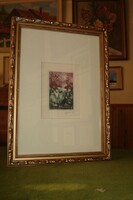 Egresi Zsuzsa rézkarc