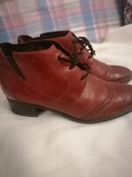 Szebbnél szebbek molett nálam mutatós márkás tamaris bőr bokacipő 39 25,6 belső talphossza