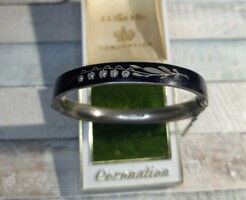 Ezüst gyászékszer - karperec