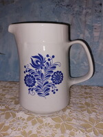 Alföldi ritka, porcelán kék virág mintás kancsó, nosztalgia darab