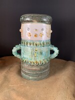 Gyönyörű és egyben ritka NAGY Kiss Roóz kerámia váza