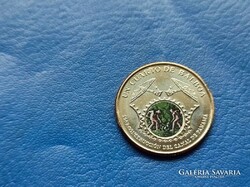 PANAMA 1/4 BALBOA / UN CUARTO DE BALBOA 2016 A CSATORNA ÉPÍTÉSE! SZÍNEZETT! UNC!