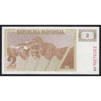 Szlovénia,2 tolarjev 1991 aUNC+