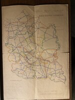 Úthálózati térkép Bács-Bodrog vármegye