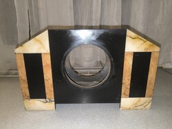 Art Deco színes màrvàny kandalló asztali óra doboz
