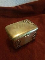 Szecessziós, réz dobozka