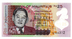 Mauritius 25 Rúpia Bankjegy 2013 P64a