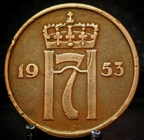 Norvégia 5 öre, 1953 A11E4
