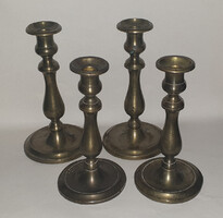 Austro-Hungarian Monarchy (1867–1918), copper candlestick double pair, two sizes, extremely rare!