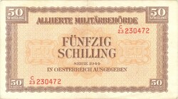 50 schilling 1944 Ausztria Militarbehörde katonai 1.