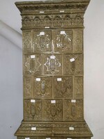 Antik cserépkályha ESTERHÁZY manufaktúra 1900