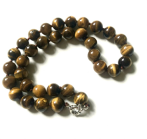 A 12mm Tigrisszem ásványaiból nyaklánc