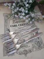 Ezüstözött desszertes villák 4db