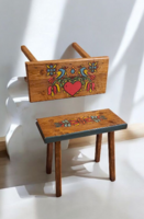 Népi lóca, pad ,szék ,sámli fejőszék ülőke