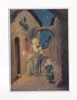 KA:333 Régi Karácsonyi üdvözlő képeslap POSTATISZTA!