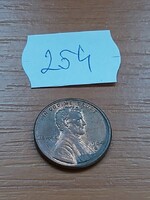 USA 1 CENT 1984 / D,  Abraham Lincoln,  Réz-cink  254.