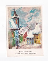 KA:331 Régi Karácsonyi üdvözlő képeslap POSTATISZTA!