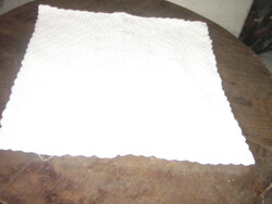 Csodaszép fehér horgolt virágos díszpárna