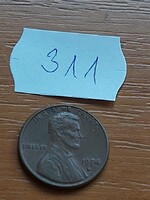 USA 1 CENT 1974 / D,  Abraham Lincoln,  Réz-cink  311.