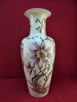 Zsolnay orchidea mintás 49 cm-es váza