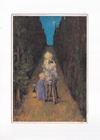 KA:333 Régi Karácsonyi üdvözlő képeslap POSTATISZTA!