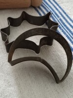 Sütemény szaggató, kiszúró - antik jelleggel / 2 db.