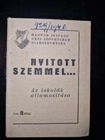 1948, kommunista brosúra a katolikus iskolák államosításáról, ritka