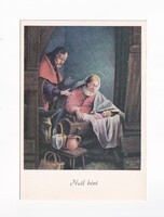 KA:333 Régi Karácsonyi üdvözlő képeslap POSTATISZTA!