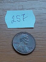 USA 1 CENT 1976 / D,  Abraham Lincoln,  Réz-cink  257.