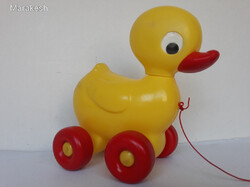 Retro DMSZ húzogatós műanyag kacsa