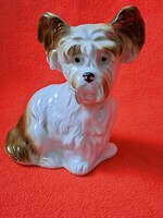 Nagyobb méretű, német FOREIGN terrier porcelán kutya figura