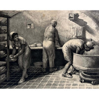Kolozsváry Pál (1921- ) Táblamunka - magyon igényesen elkészített rézkarc /számlát adunk hozzá/