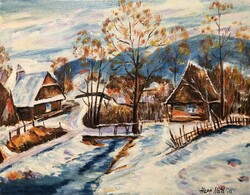 Hepp Natália: Tél a hegyekben (44x34)