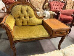 Olíva telefon asztal / pad