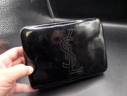 YSL / Yves Saint Laurent (eredeti) női VINTAGE lakk clutch jellegű kozmetikai táska