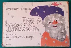 Gyurkovics Tibor: Vers a Mikuláshoz - Leporelló, Grafikus: Heinzelmann Emma