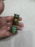 Régi Zsolnay eozin bagoly figura