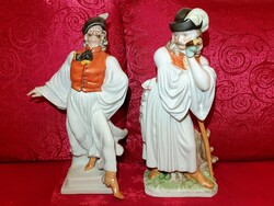 Herendi táncoló + búsuló juhász figura
