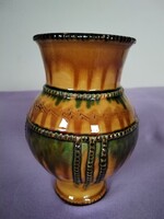 Búsi Lajos mázas kerámia váza