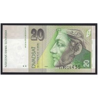 Szlovákia,20 korun 2001 UNC