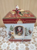 Villeroy & Boch zenélő karácsonyi mécsestartó doboz