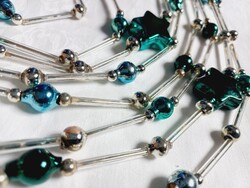 4.5 méter !! régi üveg girland karácsonyfadísz