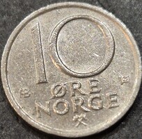 Norvégia 10 öre, 1977.