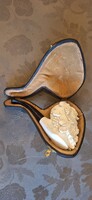 Foam pipe Bacchus human head pumice stone carving