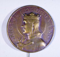 Szent Imre kitűző , jelvény 1930 , Ludvig Budapest , Thék - U 44.