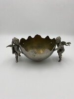 Antik puttó, angyal szobor, kínáló 04.