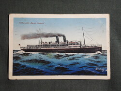 Képeslap,Osztrák-Magyar Haditengerészet légierő,Eildampfer Baron Gautsch hajó,matróz,1914-