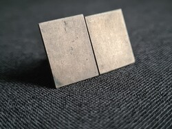 Mexikói gravírozható ezüst szögletes mangetta / mandzsetta gomb