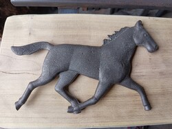 Kovácsoltvas Ló szobor kapu kerítés cégér reklám dísznek öntöttvas acél hegeszthető !