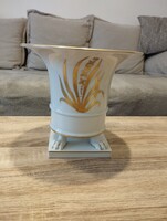 Nagyméretű Herendi oroszlán lábas, körmös váza